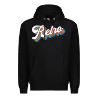 Black retro colorful Premium Hoodie - chombo
