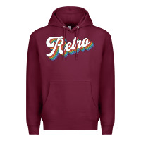 Burgundy retro colorful Premium Hoodie - chombo