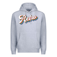 Heather Grey retro colorful Premium Hoodie - chombo
