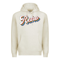 Oatmeal Heather retro colorful Premium Hoodie - chombo