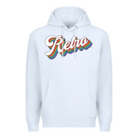 White retro colorful Premium Hoodie - chombo
