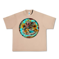 Burro rattlesnake and sunflower Urban Heavy Tee - BarkalooDesign