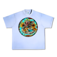 Rattlesnake And Sunflower Urban Heavy Tee | Teevron