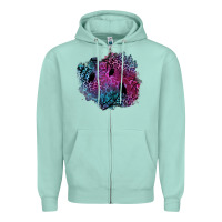 Seafoam halloween patch  1 Zipper Hoodie - BundleAndBundleShop