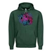 Sports Green halloween patch  1 Zipper Hoodie - BundleAndBundleShop