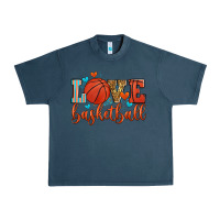 Midnight Navy love basketball Urban Heavy Tee - Zillion Design Studio