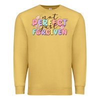 Antique Gold not perfect just forgiven Premium Sweatshirt - MaliasSmallBusiness