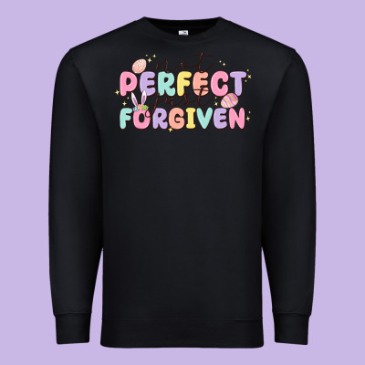Not Perfect Just Forgiven Premium Sweatshirt Designed By Maliassmallbusiness
