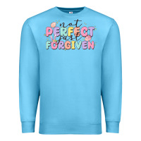 Ocean Blue not perfect just forgiven Premium Sweatshirt - MaliasSmallBusiness