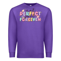 Purple not perfect just forgiven Premium Sweatshirt - MaliasSmallBusiness