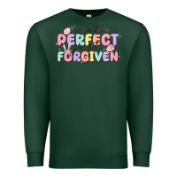 Sports Green not perfect just forgiven Premium Sweatshirt - MaliasSmallBusiness