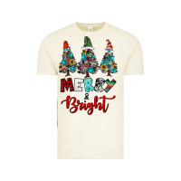 Vintage Arctic western trees merry and bright christmas Vintage Tee - RanaPortraitStore