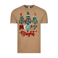 Vintage Coffee western trees merry and bright christmas Vintage Tee - RanaPortraitStore