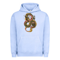 Pigment Grape Ice green and yellow dragon Urban Hoodie - RanaPortraitStore