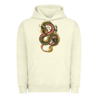 Pigment Pistachio green and yellow dragon Urban Hoodie - RanaPortraitStore