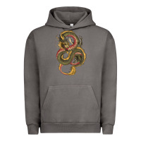 Pigment Tornado green and yellow dragon Urban Hoodie - RanaPortraitStore