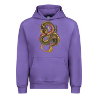 Tulip green and yellow dragon Urban Hoodie - RanaPortraitStore