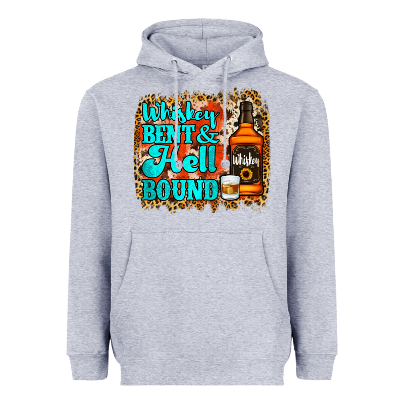 Whiskey Bent And Hell Bound Heavyweight Hoodie by Jasminsmagicworld | Teevron