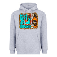 Heather Grey Whiskey Bent and Hell Bound Heavyweight Hoodie - Jasminsmagicworld