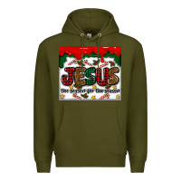 Army Green jesus the reason for the season Premium Hoodie - MaliasSmallBusiness