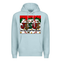 Blue Mist jesus the reason for the season Premium Hoodie - MaliasSmallBusiness