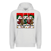 Dove Grey jesus the reason for the season Premium Hoodie - MaliasSmallBusiness