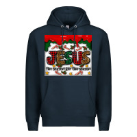 Navy jesus the reason for the season Premium Hoodie - MaliasSmallBusiness