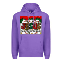 Purple jesus the reason for the season Premium Hoodie - MaliasSmallBusiness