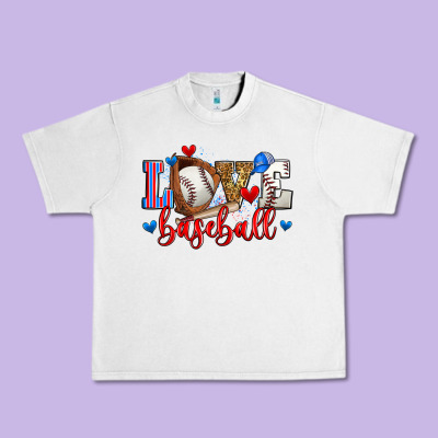 Love Baseball Urban Heavy Tee Designed By Zillion Design Studio