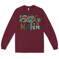 Burgundy dog nana Long Sleeve Tee - RacoonDesign