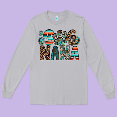 Dog Nana Long Sleeve Tee Designed By Racoondesign