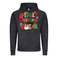 Vintage Black family christmas crew 2024 Vintage Hoodie - Zillion Design Studio
