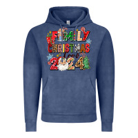Vintage Denim family christmas crew 2024 Vintage Hoodie - Zillion Design Studio