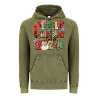 Vintage Olive family christmas crew 2024 Vintage Hoodie - Zillion Design Studio