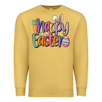 Antique Gold happy easter Premium Sweatshirt - MaliasSmallBusiness