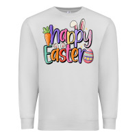 Dove Grey happy easter Premium Sweatshirt - MaliasSmallBusiness