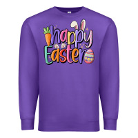 Purple happy easter Premium Sweatshirt - MaliasSmallBusiness