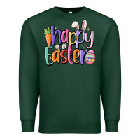 Sports Green happy easter Premium Sweatshirt - MaliasSmallBusiness