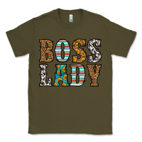 Army Green western boss lady Classic Tee - HRA Design Shop