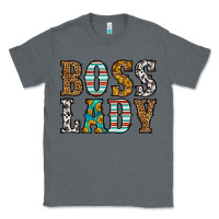 Charcoal Heather western boss lady Classic Tee - HRA Design Shop