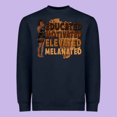 Heavyweight Sweatshirt educated motivated elevated melanated