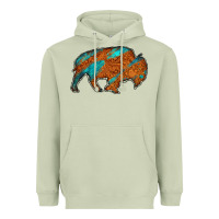 Matcha bison Heavyweight Hoodie - Jasminsmagicworld