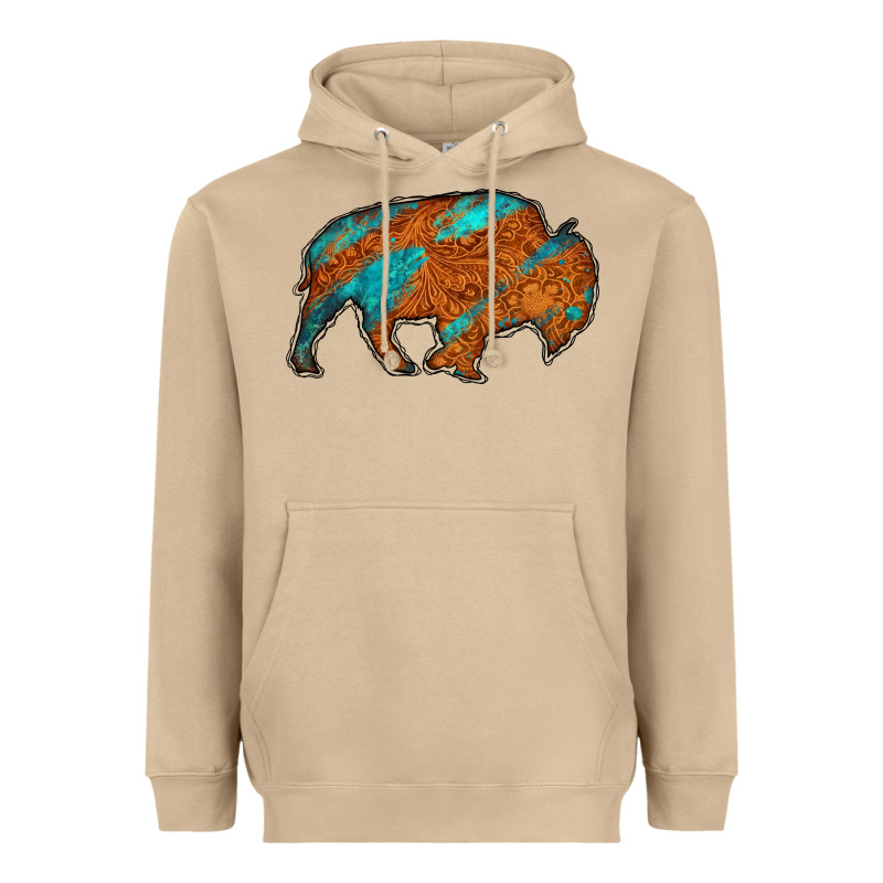 Bison Heavyweight Hoodie by Jasminsmagicworld | Teevron