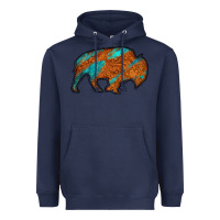 Navy bison Heavyweight Hoodie - Jasminsmagicworld