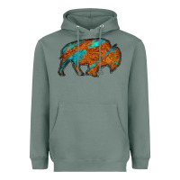 Sage bison Heavyweight Hoodie - Jasminsmagicworld