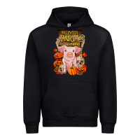 Black halloween party pig Urban Hoodie - RanaPortraitStore