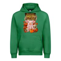 Emerald halloween party pig Urban Hoodie - RanaPortraitStore
