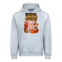 Heather Grey halloween party pig Urban Hoodie - RanaPortraitStore