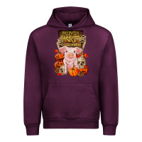 Mauve Wine halloween party pig Urban Hoodie - RanaPortraitStore