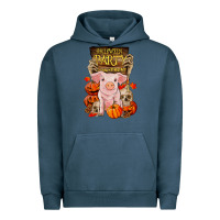 Pigment Midnight Navy halloween party pig Urban Hoodie - RanaPortraitStore